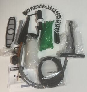 MOEN Essie Single-Handle Pulldown Kitchen Faucet Matte Black 87814BL w/ Soap Dis
